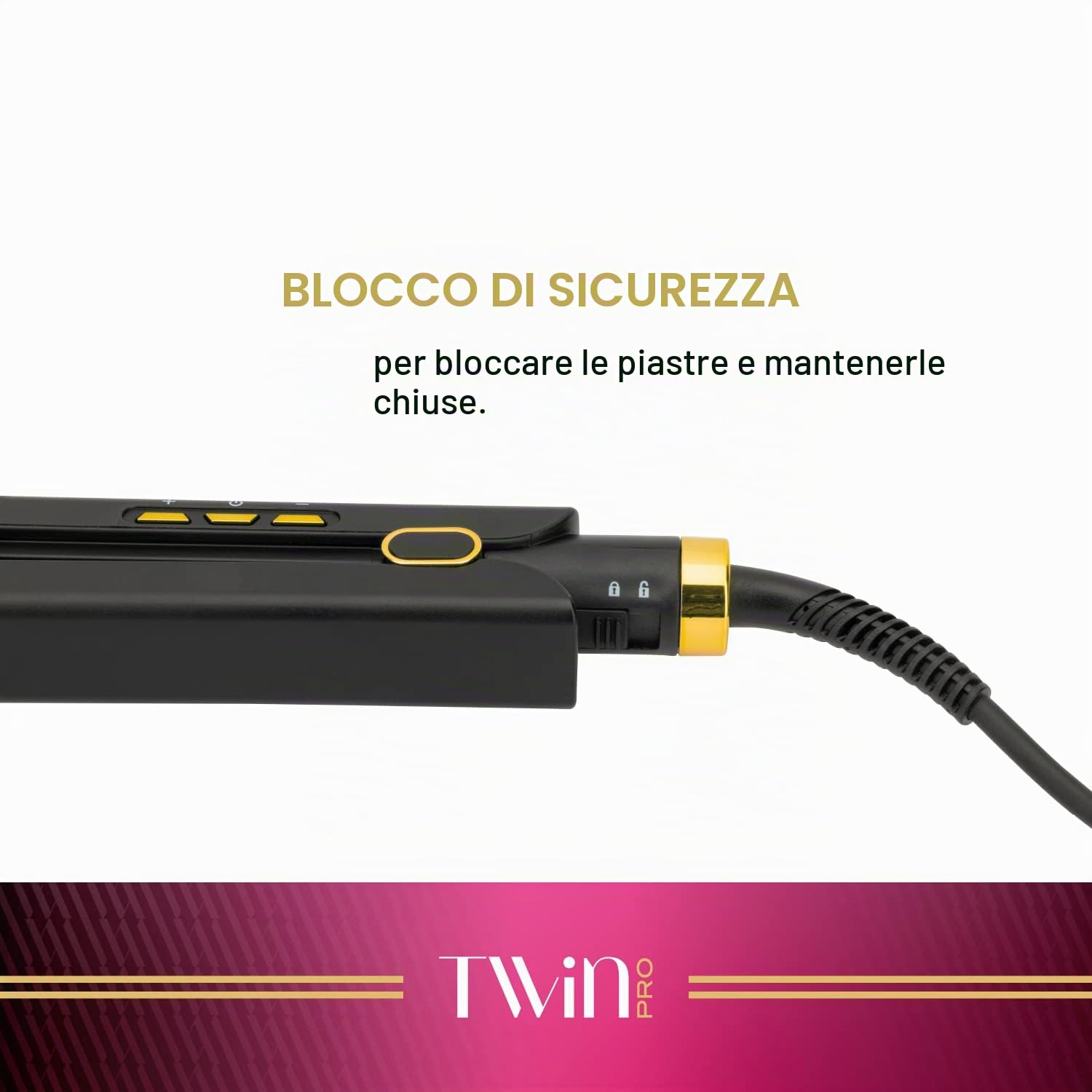 GAMMAPIÙ Twin piastra capelli ceramica 4 matrici 130-230°C