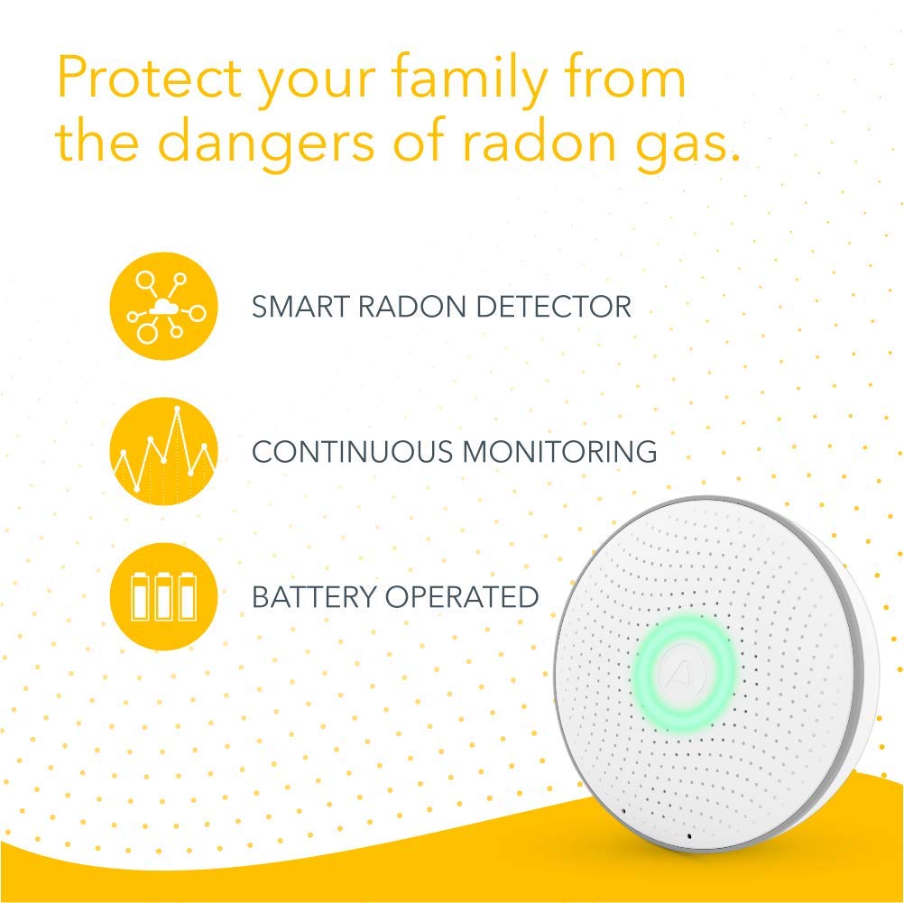 Airthings Wave Radon Rilevatore Gas Umidità New Version