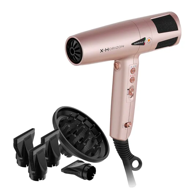 Gamma+ X-Horizon asciugacapelli ionico Gold Rose 290g