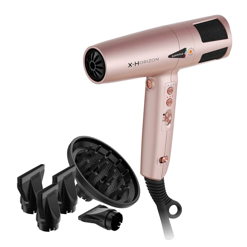 Gamma+ X-Horizon asciugacapelli ionico Gold Rose 290g
