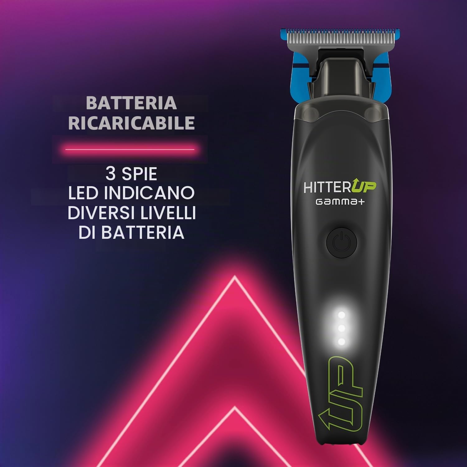 Gamma-Scout Hitter Up Trimmer Regolabarba 7000 RPM USB-C Nero