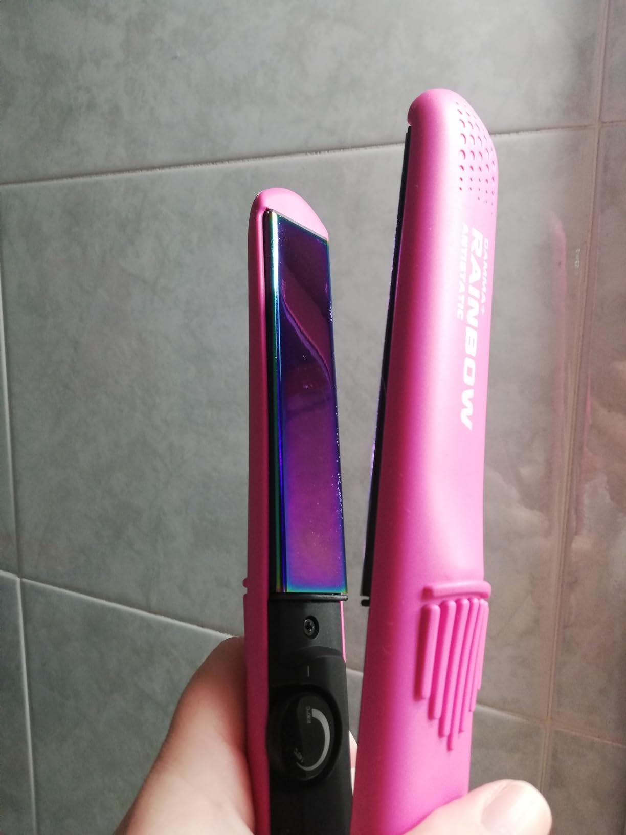 GammaPiù Rainbow piastra capelli rosa ceramica 230°C
