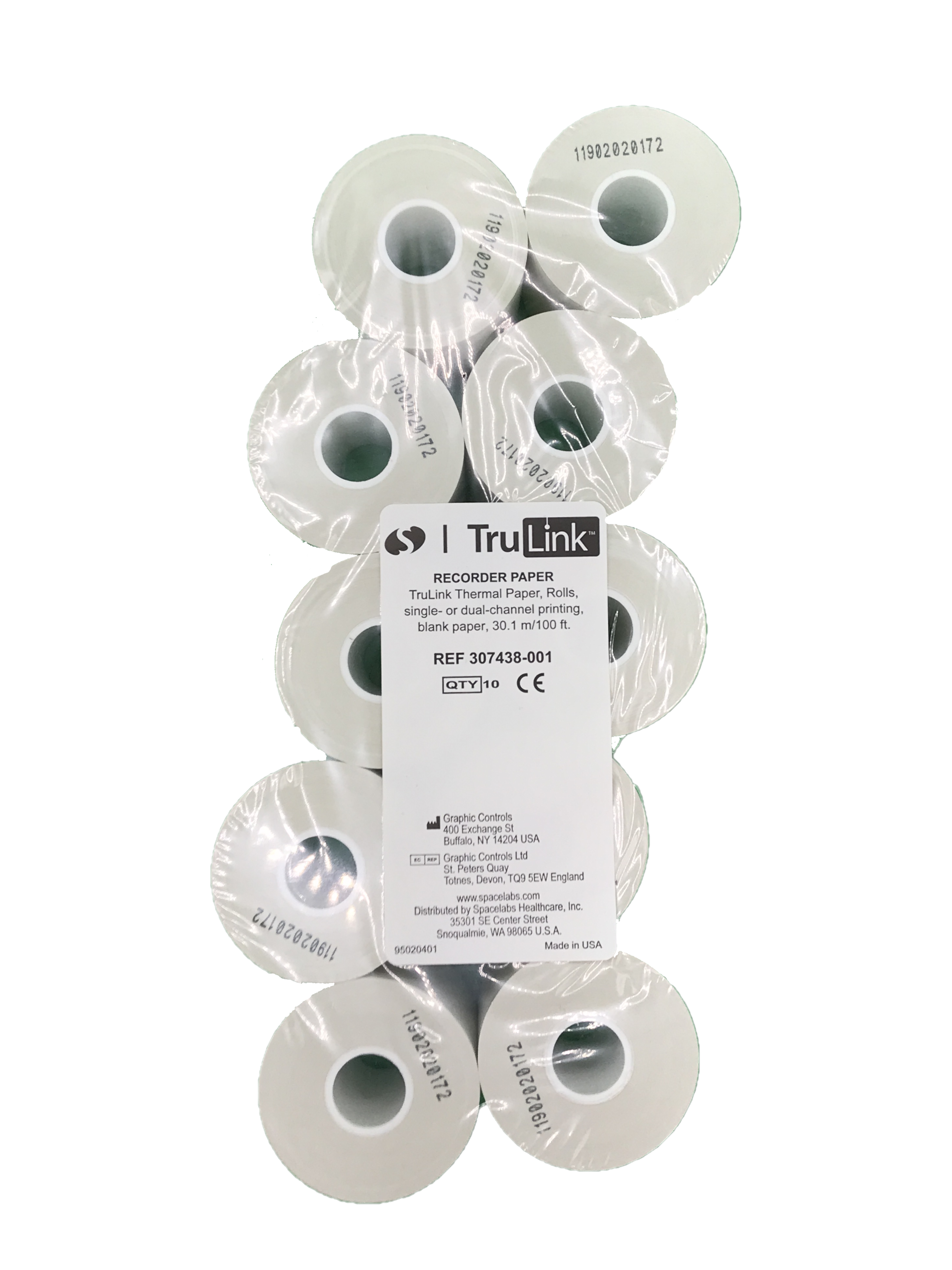 Spacelabs Paper supplies carta termica rotolo 50 mm 10 pezzi