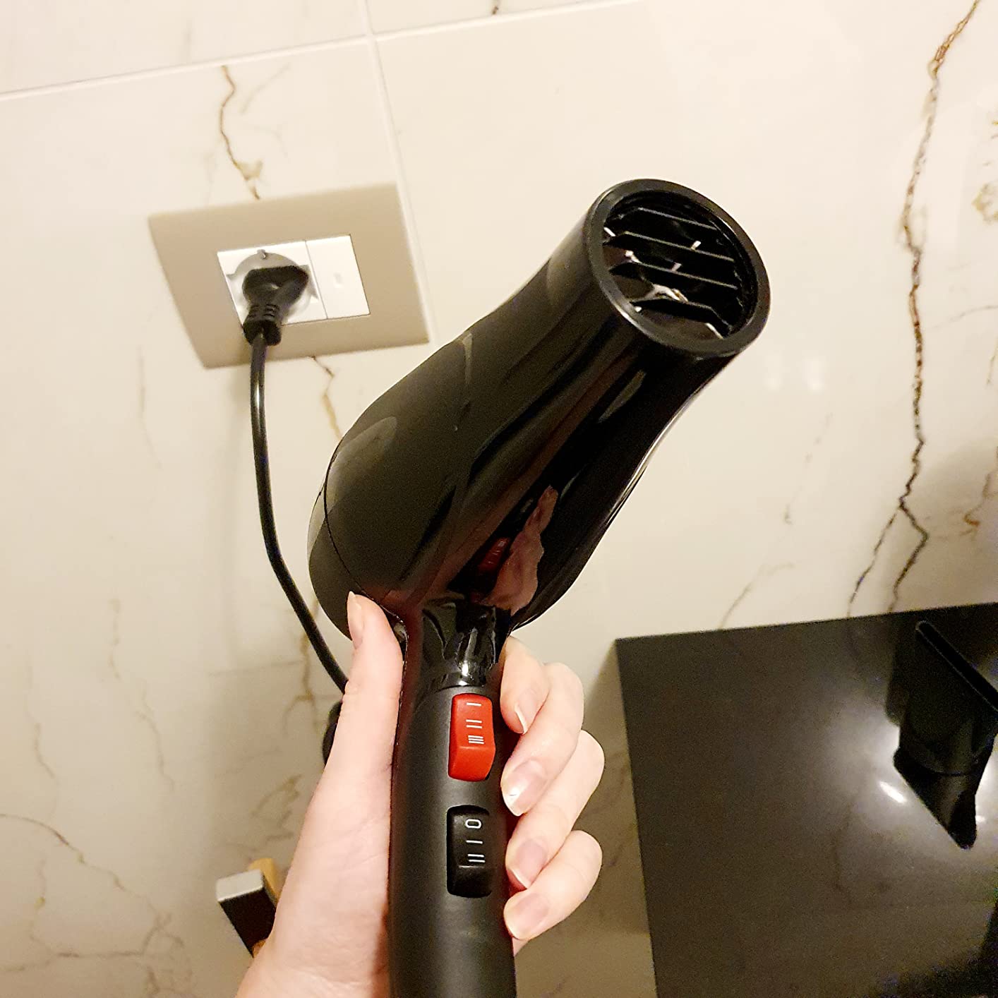 GammaPiù 2001R asciugacapelli professionale nero 2000W