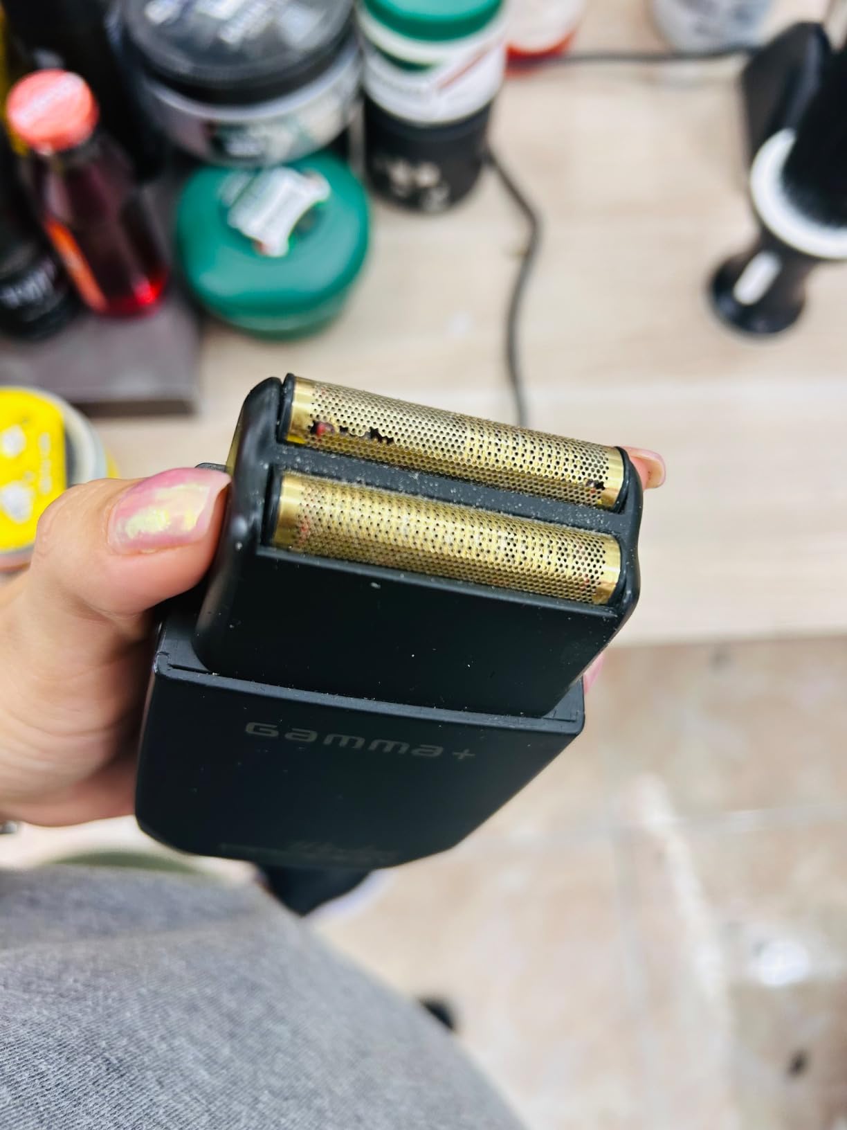 Gamma+ Prodigy Rasoio Elettrico Gold Titanium Wireless 9000 rpm