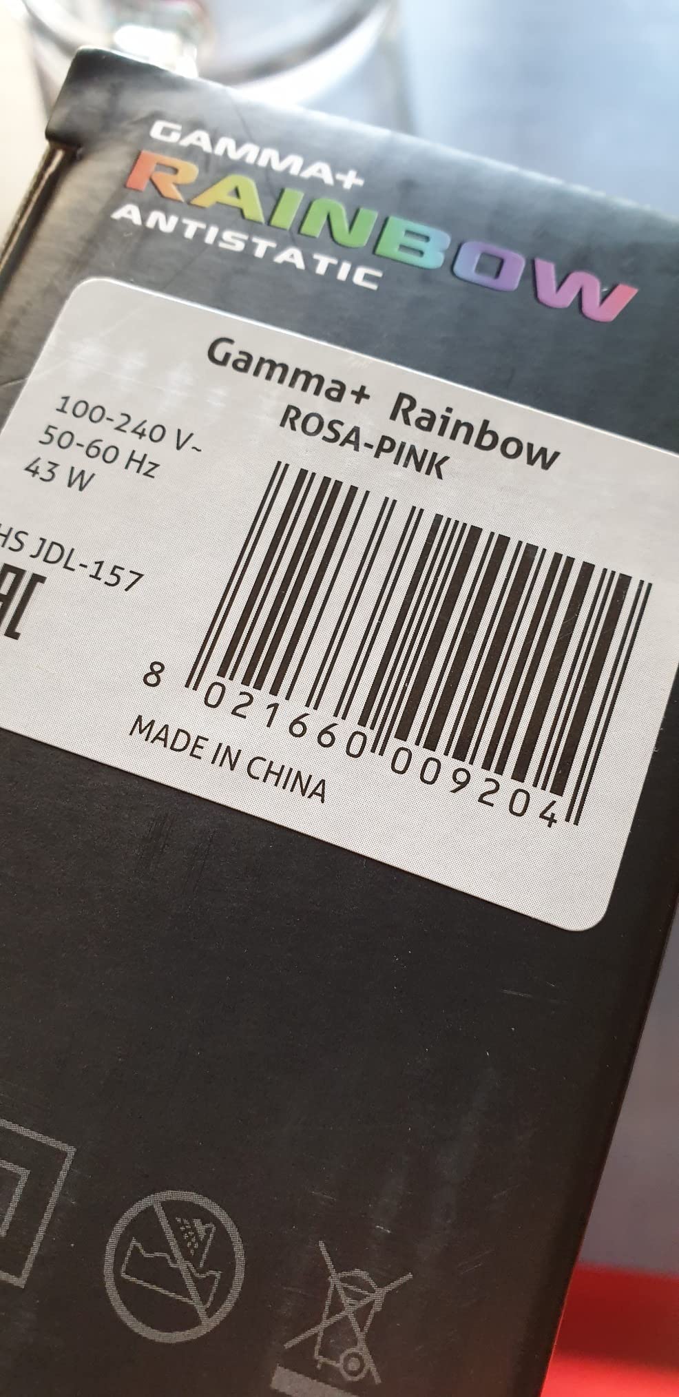 GammaPiù Rainbow piastra capelli rosa ceramica 230°C