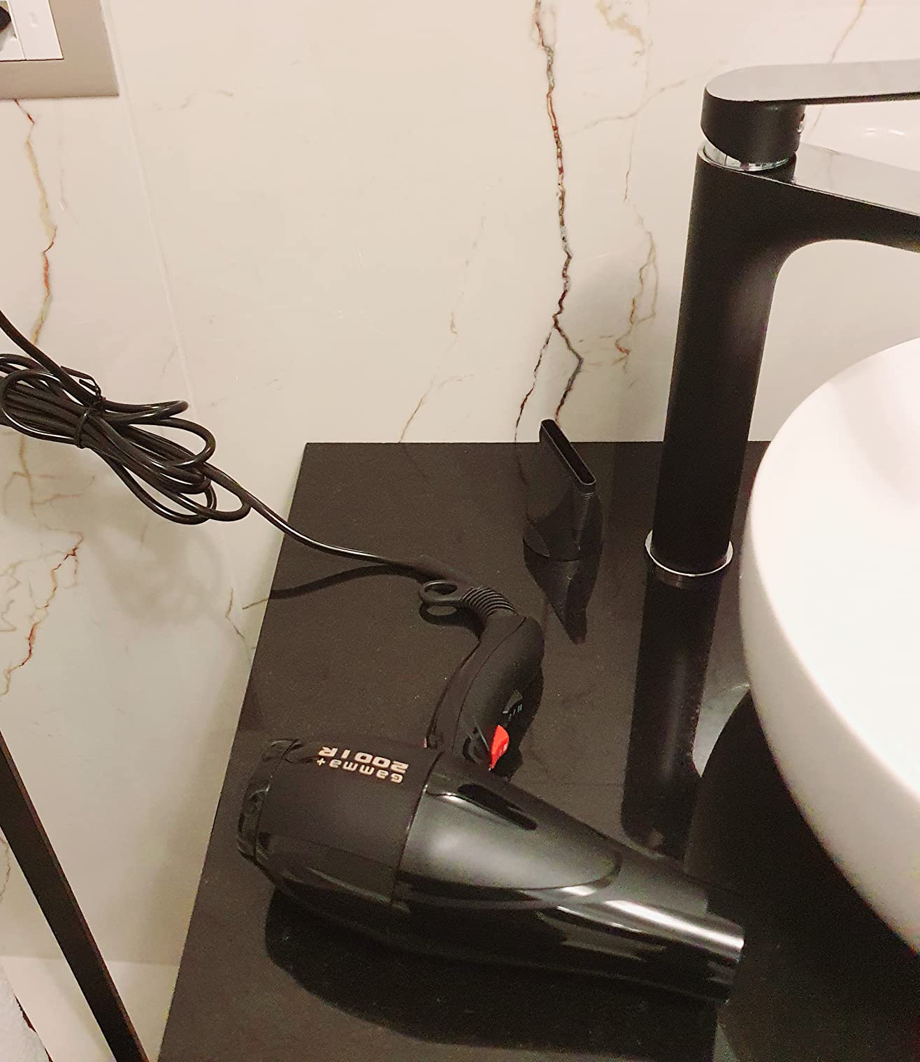 GammaPiù 2001R asciugacapelli professionale nero 2000W