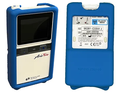 Spacelabs AriaTele cover trasmettitore silicone blu box 5