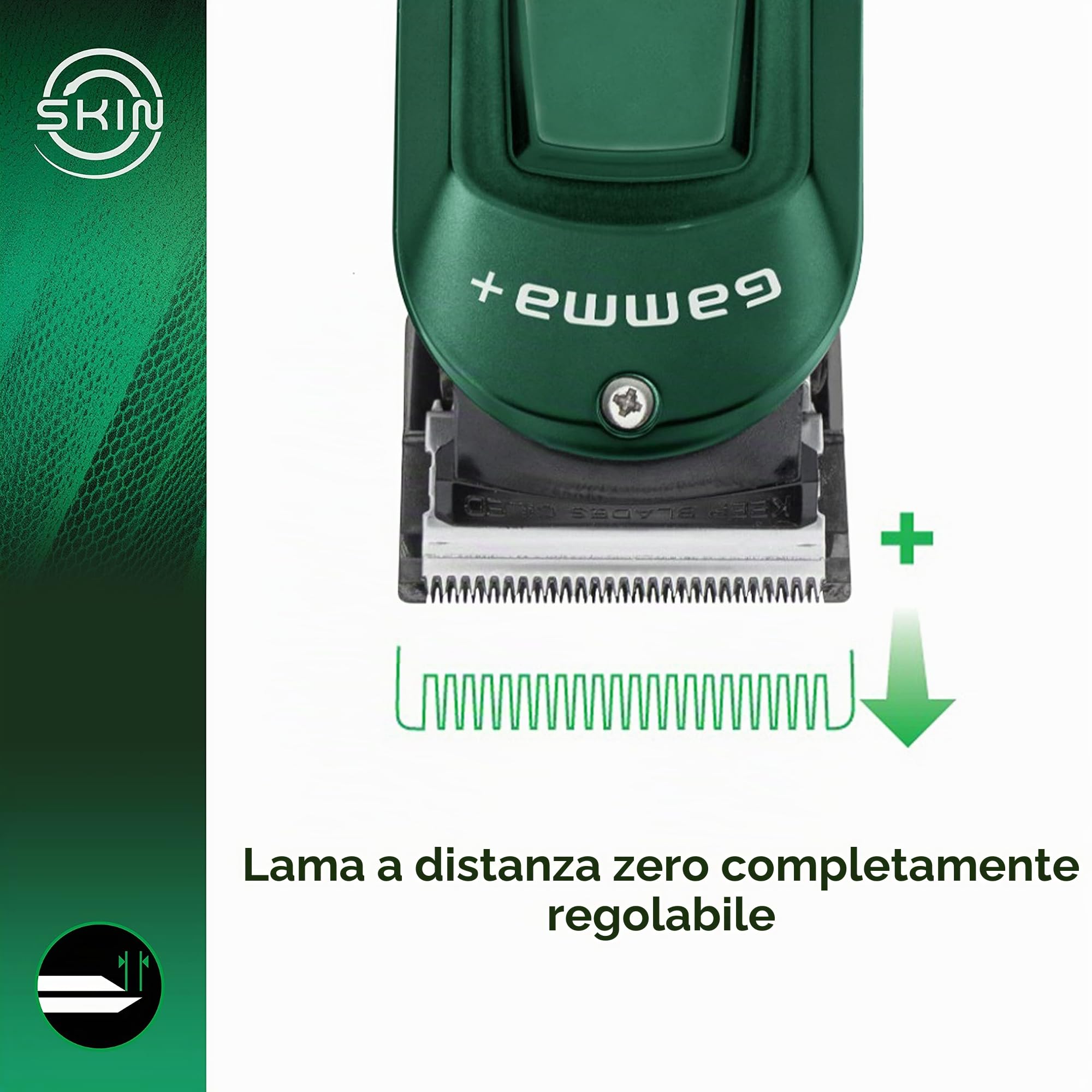 GammaPiù Skin Clipper Tagliacapelli Zero-Gap Lama 45 mm