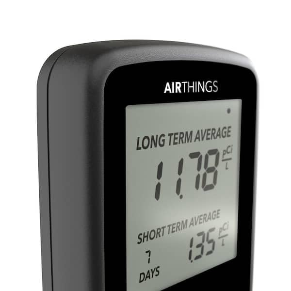 Airthings Corentium Rilevatore Radon LCD Batteria