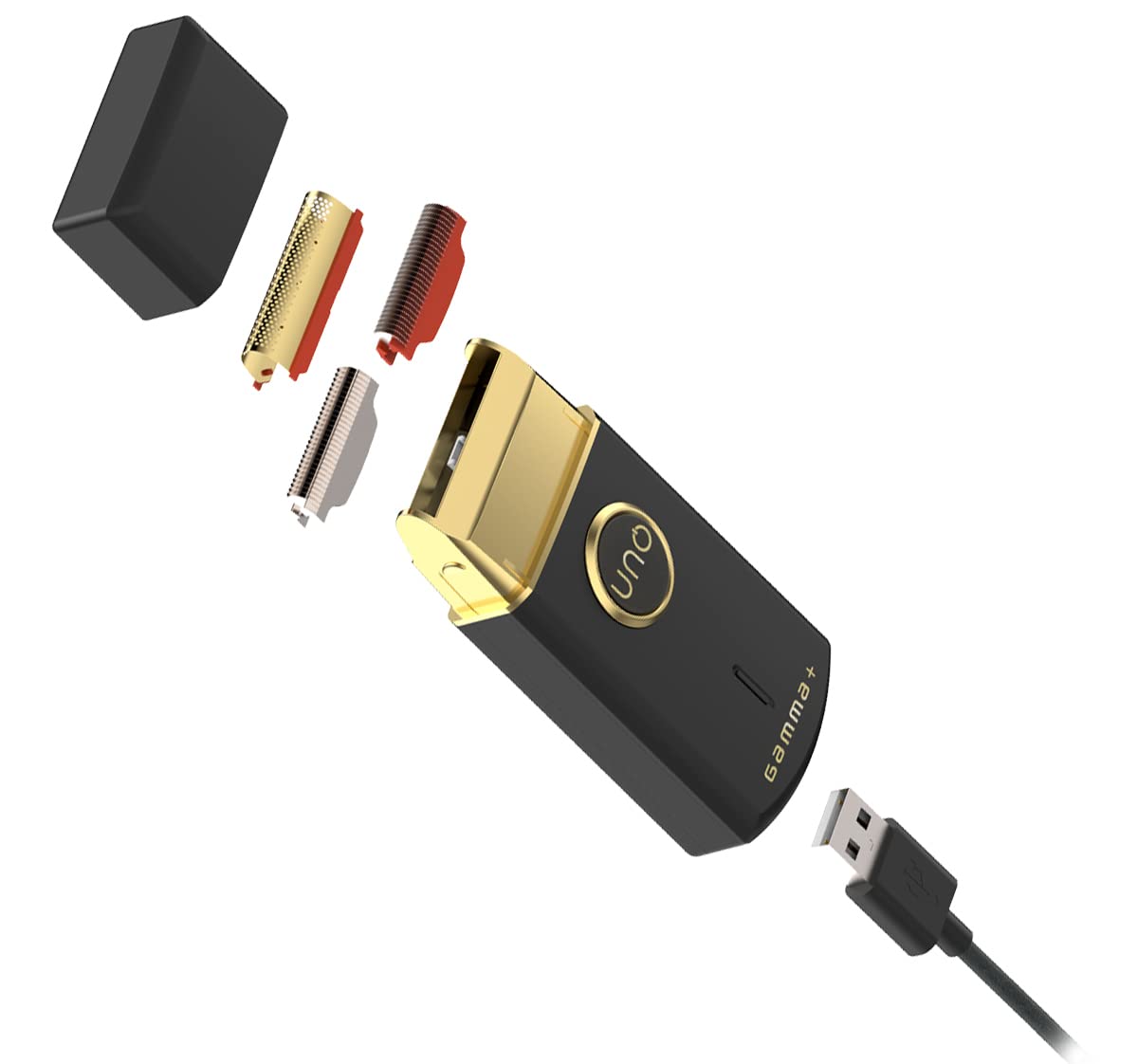 Gamma+ Uno shaver rasoio elettrico lamina 38 mm gold