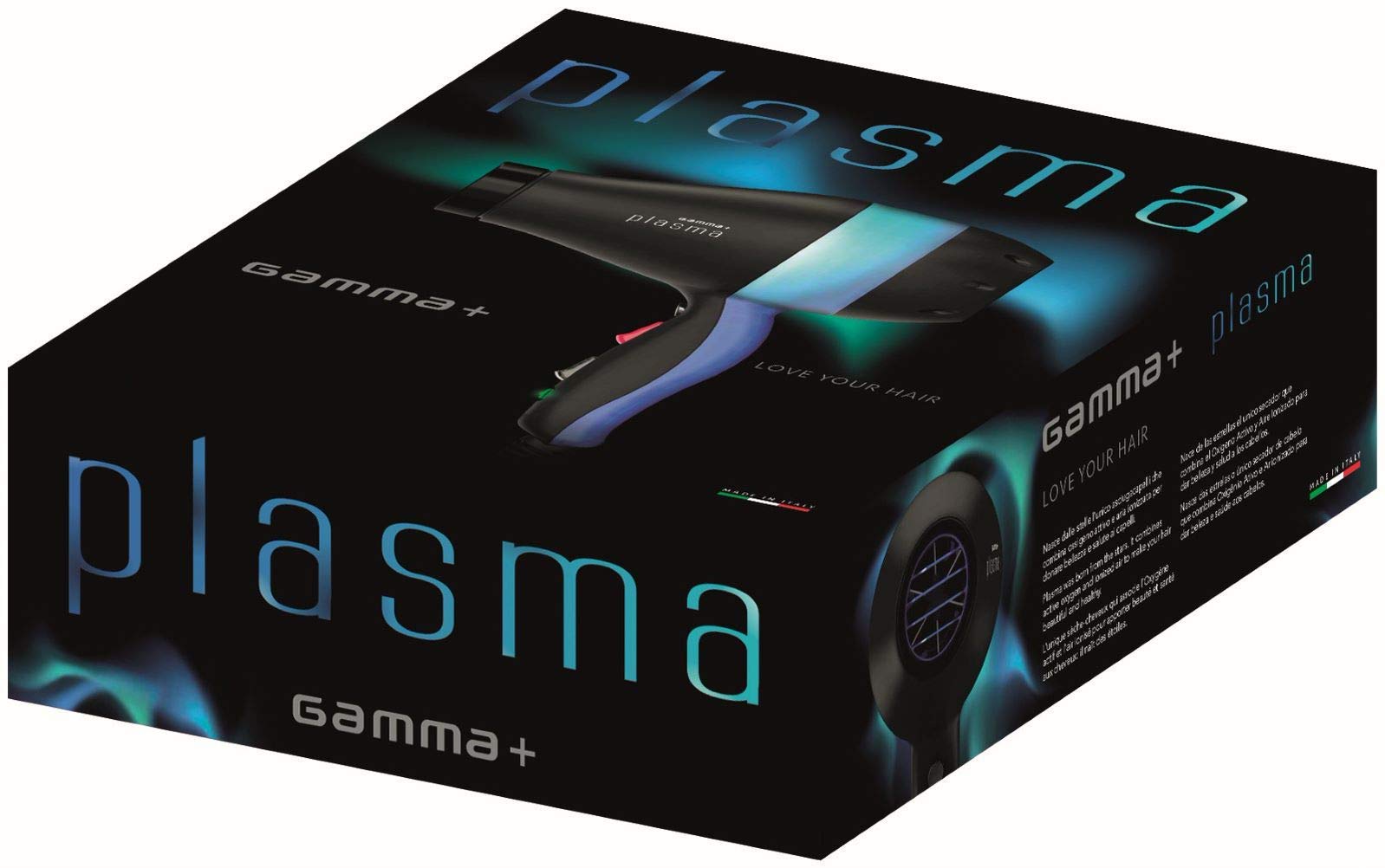GammaPiù Plasma Phon Professionale Ossigeno Attivo Nero