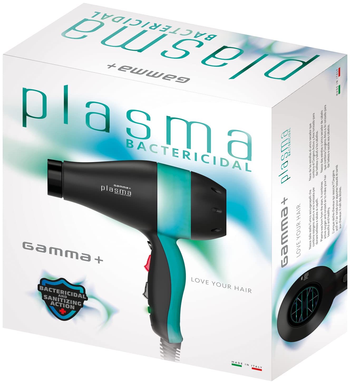 Gamma Più Plasma Phon UV spina Schuko nero verde