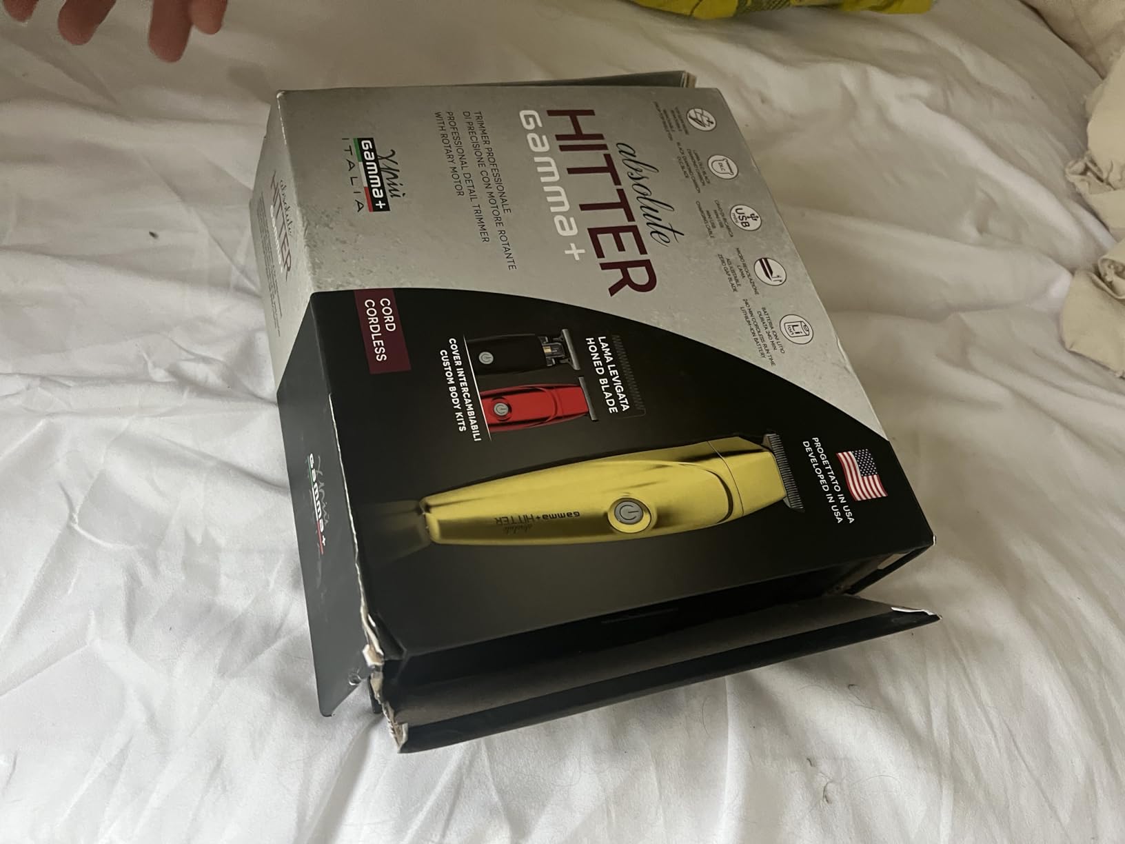 Gamma+ Absolute Hitter trimmer capelli gold rose cordless