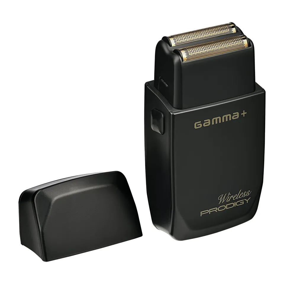 Gamma+ Prodigy Rasoio Elettrico Gold Titanium Wireless 9000 rpm