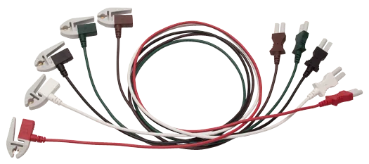 Spacelabs ECG Supplies set 5 cavetti ecg pinch riutilizzabili 61 cm AAMI