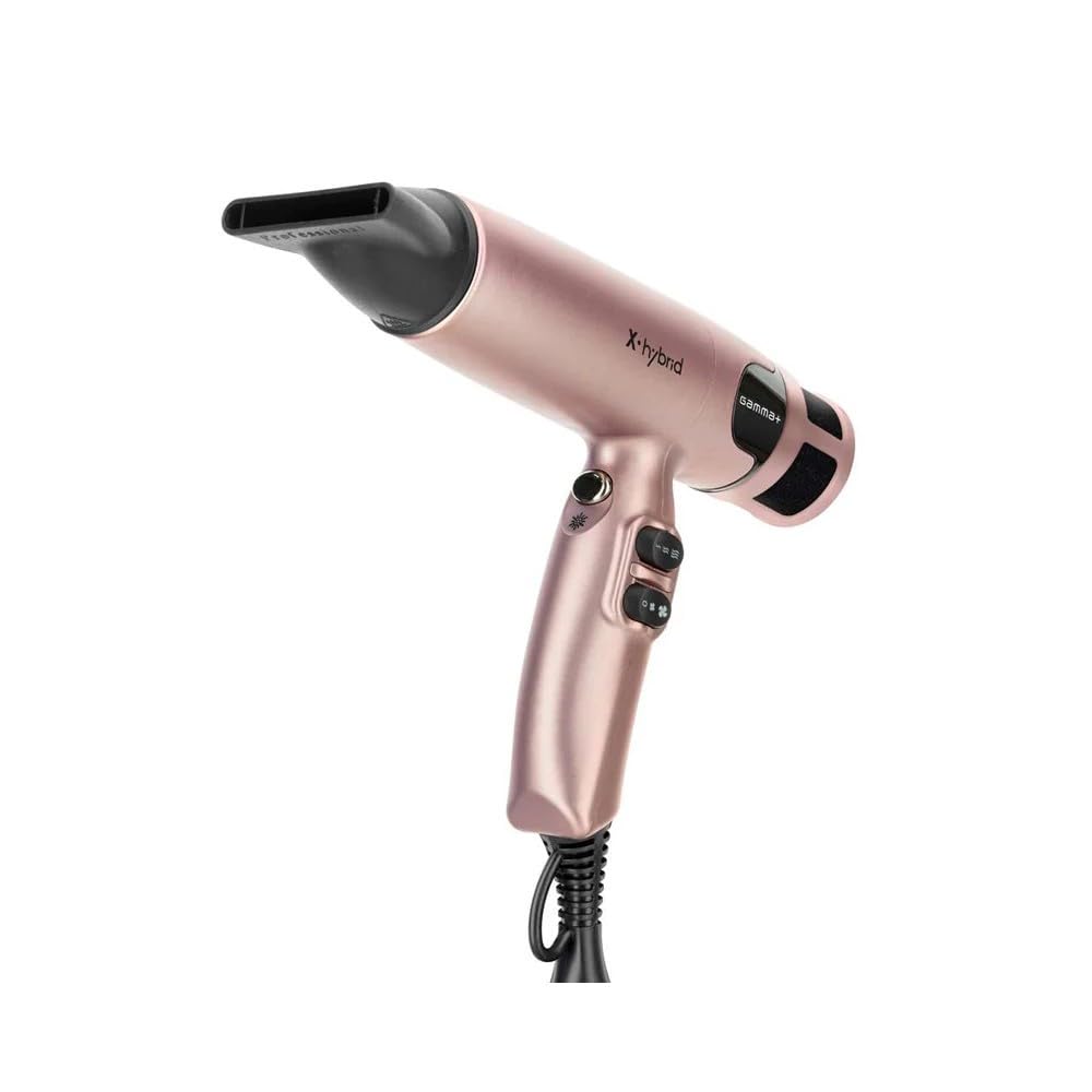 Gamma+ X-Hybrid Asciugacapelli Ionico Gold Rose 100000 rpm
